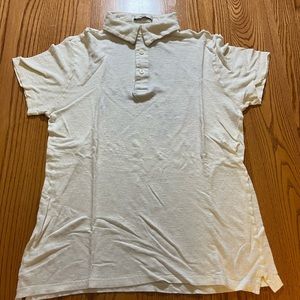 MANGO White Short Sleeve Polo